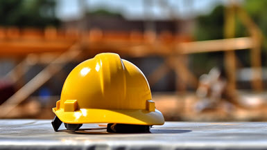 safety helmet for EAI rolloff dumpsters