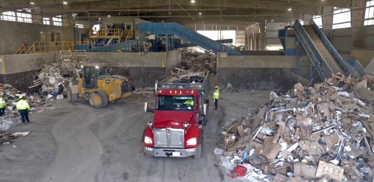 EAI dropping off at C&D plant