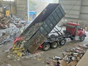 EAI Rolloff truck dumping at C&D Recovery