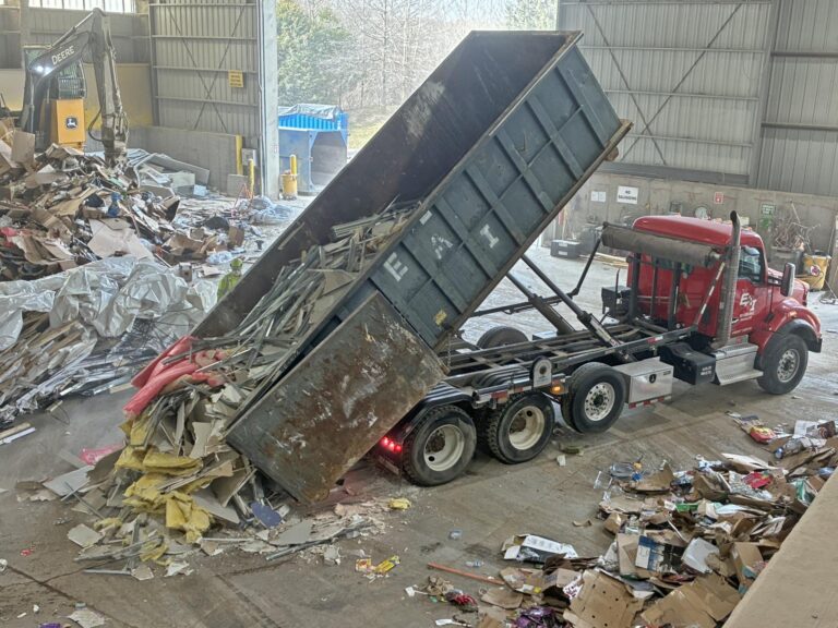 EAI Rolloff truck dumping at C&D Recovery