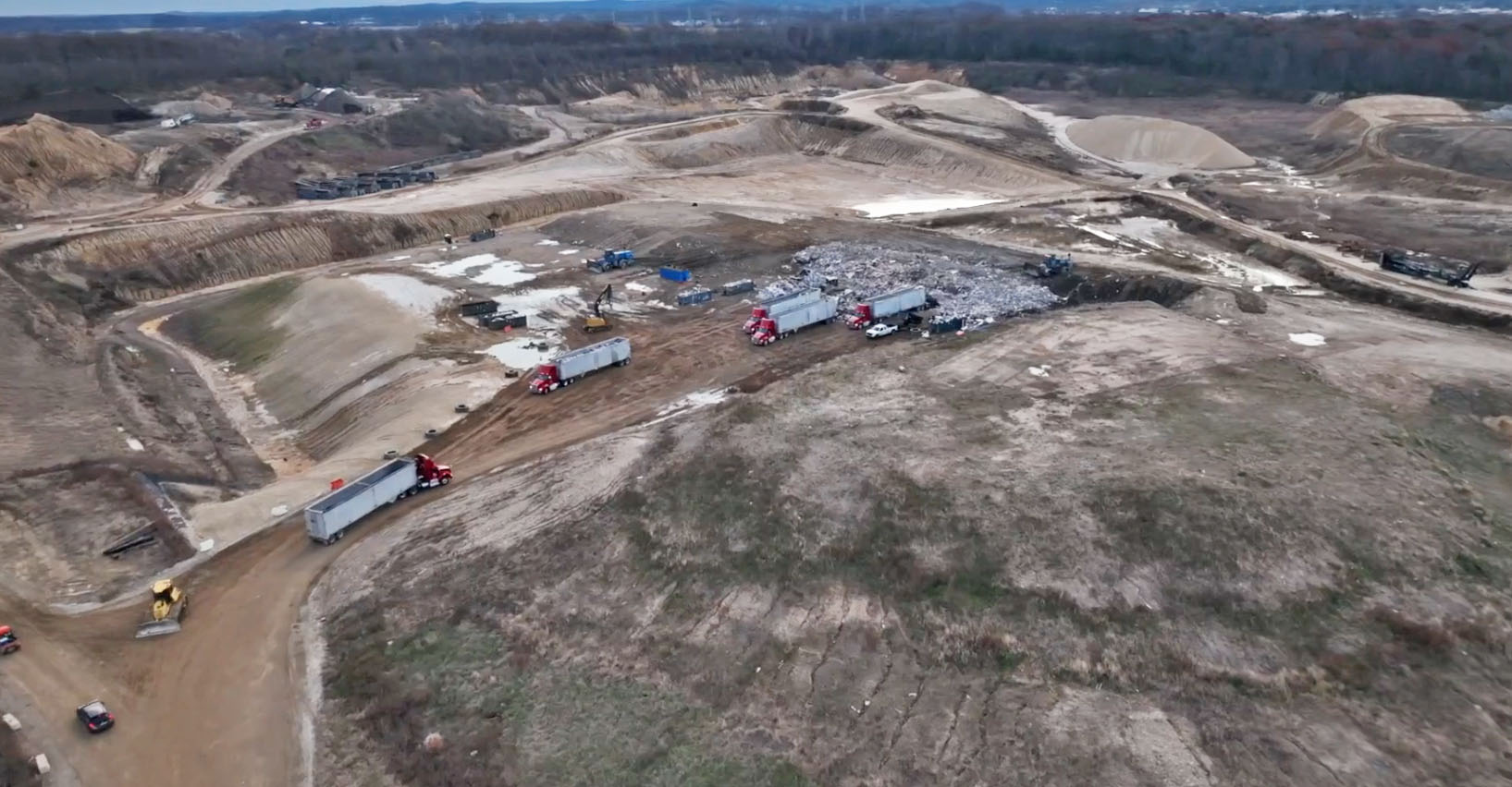 aerial of landfill